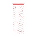 2Lif Snowfall Draadgordijn rood 90x250cm