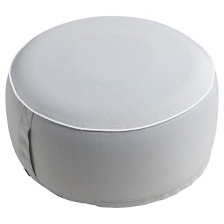2Lif St. Maxime  opblaasbare buiten poef 55cm licht grijs rond x 25 cm hoog