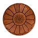 Poufs & Pillows Leather Pouffe - Caramel Brown