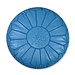 Poufs & Pillows Handgemaakte lederen poef - turquoise 55x35cm