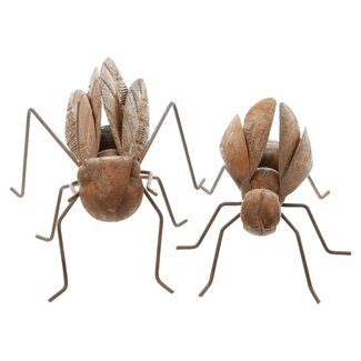 Dream-Garden Vliegende insecten set van 2 – Roestkleur