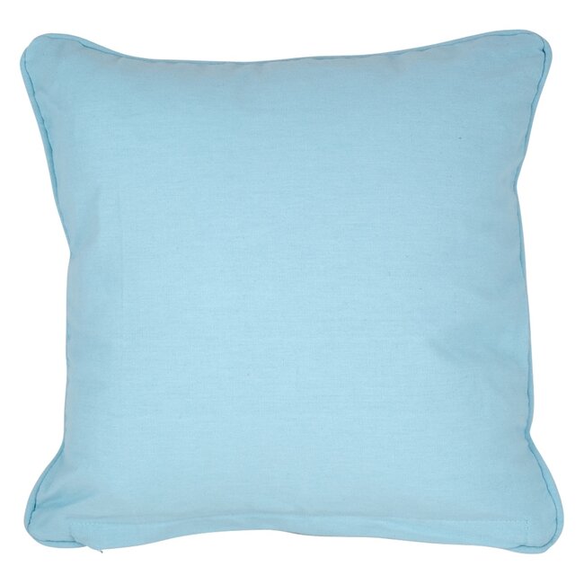 Linen & More Cushion Duo face 40x40 turquoise