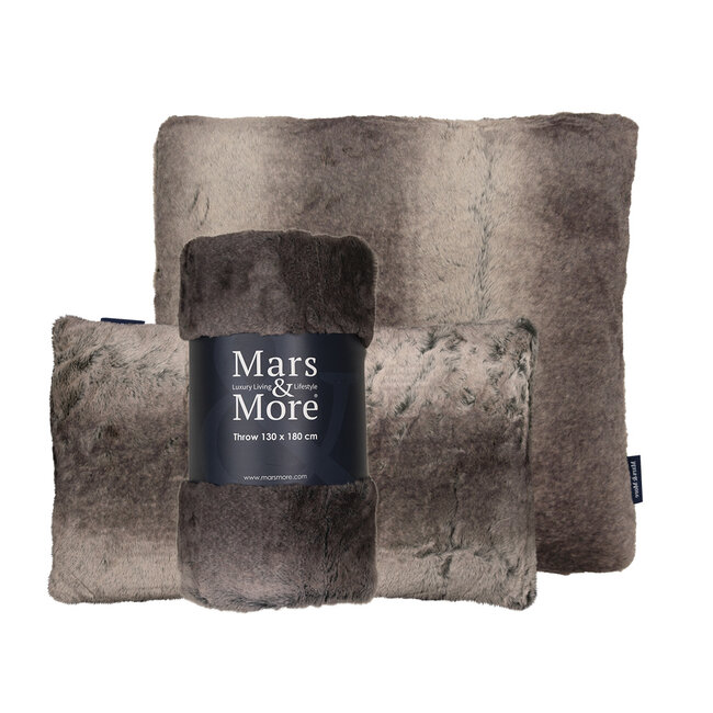 Mars & More kussen grizzly beer bruin 45x45cm