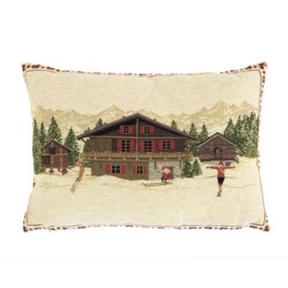 Mars & More gobelin kussen chalet 30x45cm