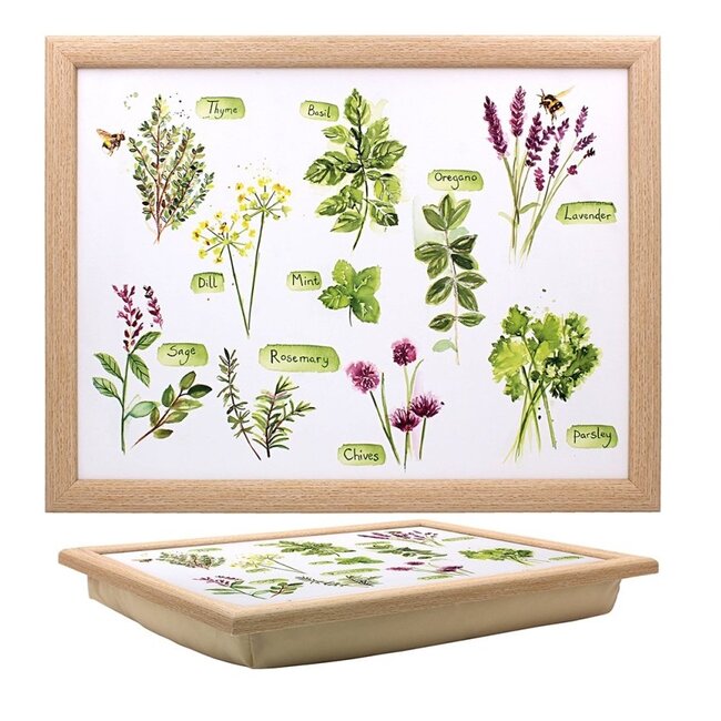 Lesser & Pavey Schootkussen laptray  diversen kruiden 43x33x6.5cm