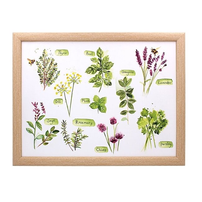 Lesser & Pavey Schootkussen laptray  diversen kruiden 43x33x6.5cm