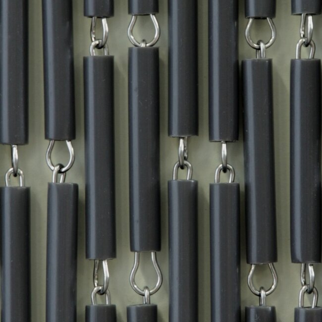 Sun Arts Vliegengordijn Verspringend antraciet 100x232 cm