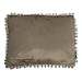 Mars & More half kussen fluweel pom pom taupe 35x45cm