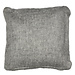 Mars & More *kussen wol look rafel grijs/wit 45x45cm*