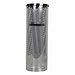 Mars & More *windlicht cilinder zilver visgraat breed large 35cm*