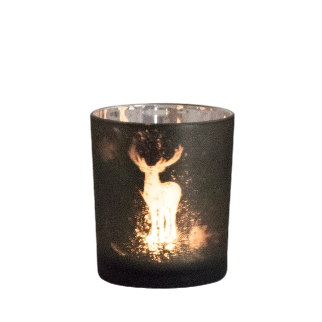 Mars & More windlicht hert groen small 8cm