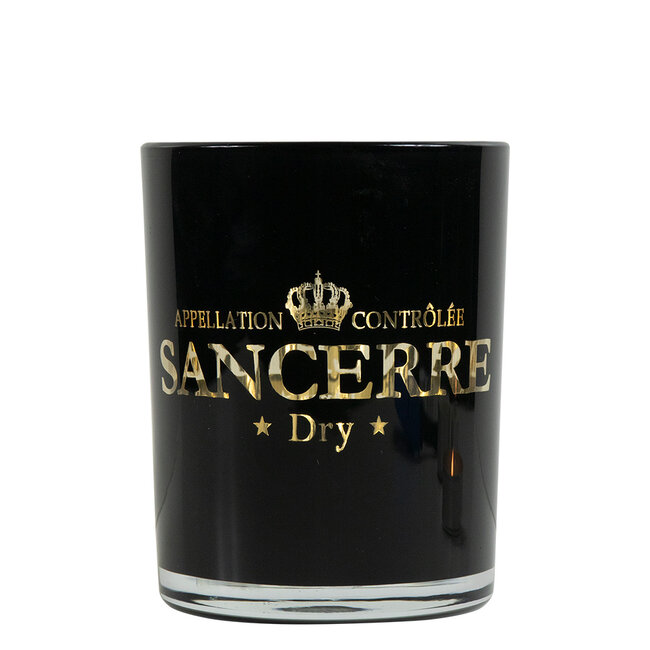 Mars & More windlicht wijn sancerre zwart medium 12cm