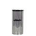 Mars & More *windlicht cilinder zilver visgraat breed small 25cm*