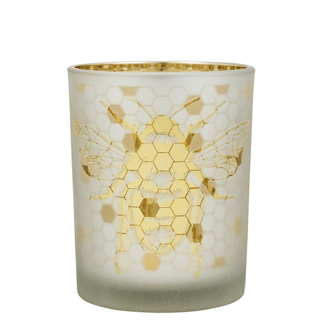 Mars & More windlicht bij goud medium 12cm