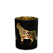Mars & More windlicht panter zwart medium 10cm*