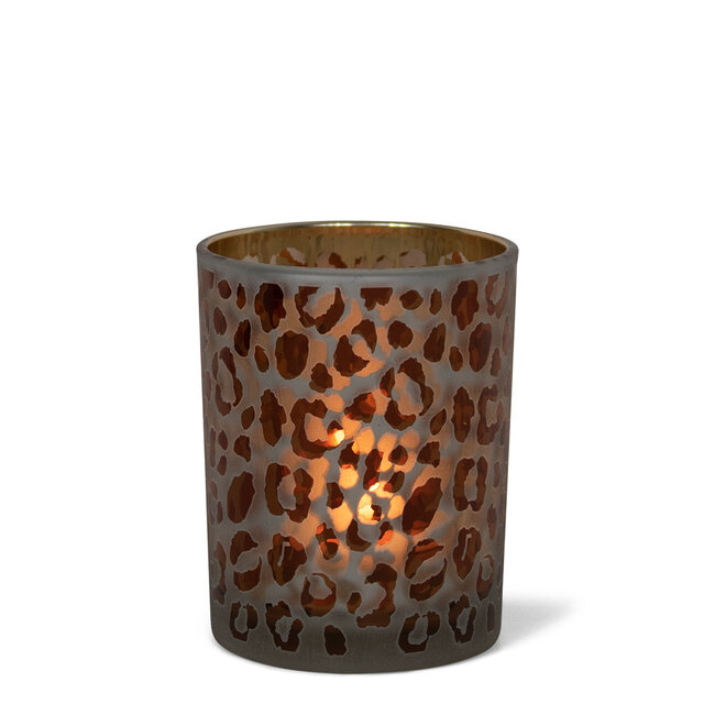 Mars & More windlicht luipaard stippen medium 10cm