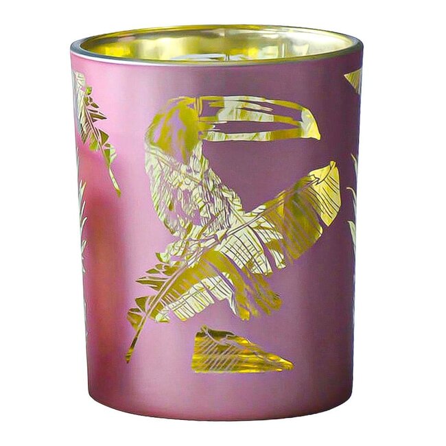 Mars & More windlicht toekan rose large 12cm*