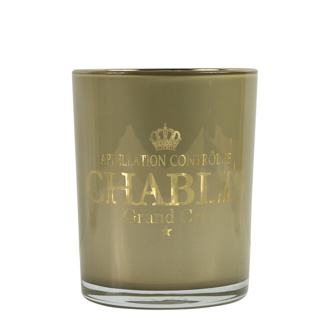 Mars & More windlicht wijn chablis taupe medium 12cm