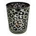 Mars & More windlicht zilver leopard large 18cm*