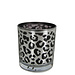Mars & More windlicht zilver leopard small 8cm*