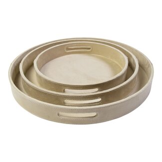 Mars & More Dienbladen round champagne dia 30, 38, 45 cm (set of 3)