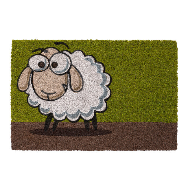 Dream-Living Kokos Deurmat schaap  40x60 cm