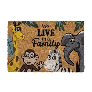 Dream-Living Kokos deurmat Family  60 x 40 cm