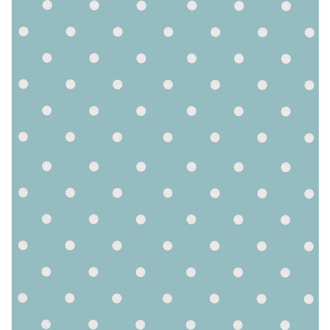 2Lif Dots Vintage Zelfklevende Folie Mini rol blauw 45cmx2mtr