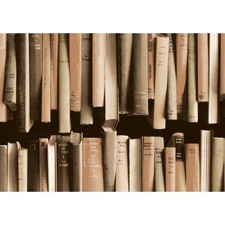 2Lif Book Stack Vintage Zelfklevende Folie Mini rol multi 45cmx2mtr