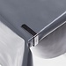2Lif Tablecloth clamp Le RVS grijs 1x6x6 cm (set of 4)