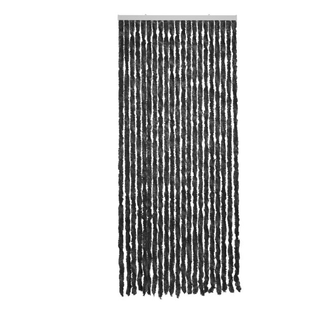 2Lif Martinique Uni Vliegengordijn zwart 90x210cm