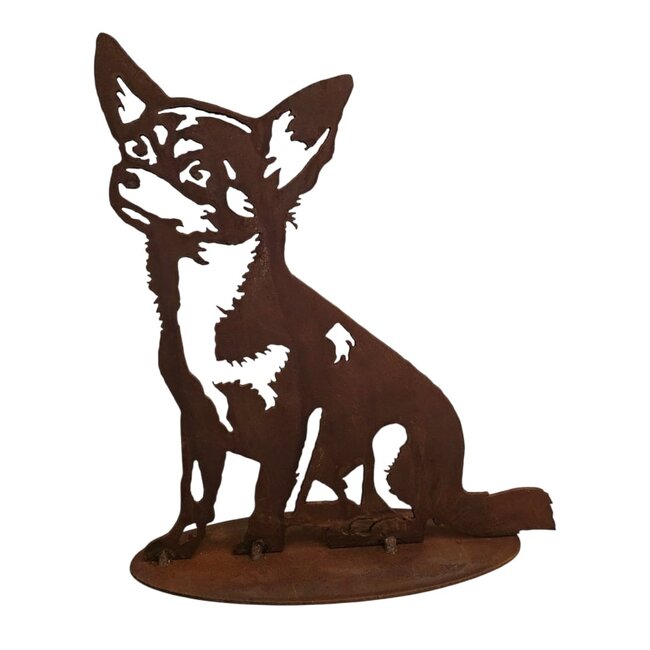 Dream-Garden Tuin decoratie beeld Bobby de Chihuahua H28 x B17cm