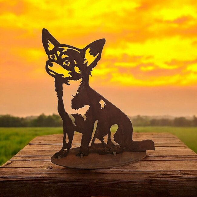 Dream-Garden Tuin decoratie beeld Bobby de Chihuahua H28 x B17cm