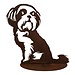 Dream-Garden Tuin decoratie beeld Coco de shih tzu  H28 x B25.5 cm