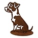 Dream-Garden Tuinbeeld Rex de ruwharige Jack Russel  -B22 x H28cm
