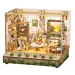 DIY 3D Houten Puzzel met 6 verschillende geluidseffecten en stofkap, Miniature House The Pastoral Home, Tone-Cheer, TQ400, 18x14,5x15,4cm