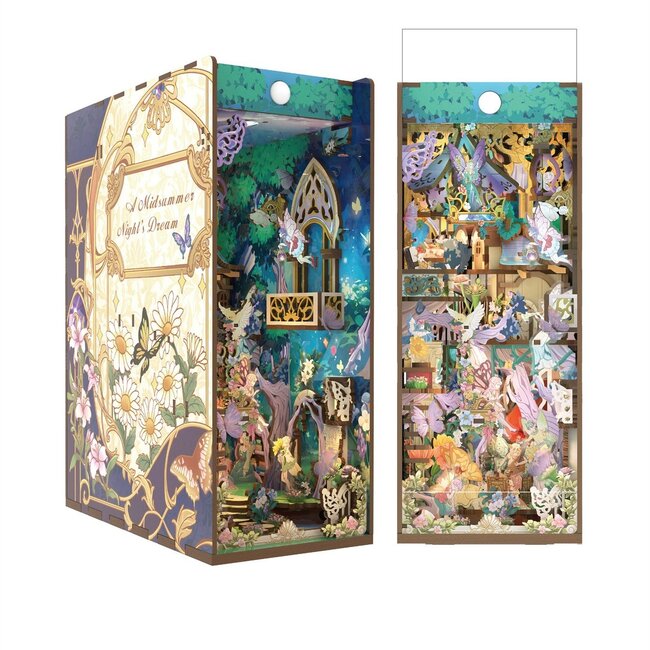 DIY Book Nook Boekensteun A Midsummer Night's Dream inclusief Dust-cover, Tone-Cheer, TQ130, 24,5x18x10cm