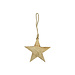Mars & More ster hanger mango hout aan touw 12cm*