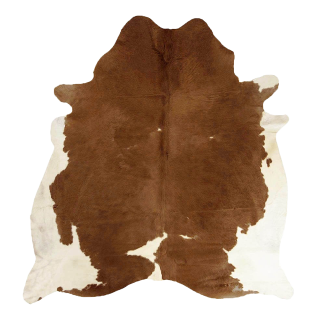 Mars & More vloerkleed koe bruin/wit 250cm