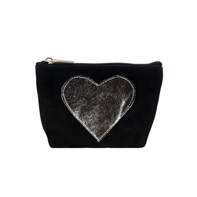 Mars & More make up tas hart zwart 15cm