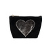 Mars & More make up tas hart zwart 15cm