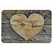 Mars & More deurmat hout hart 75x50cm