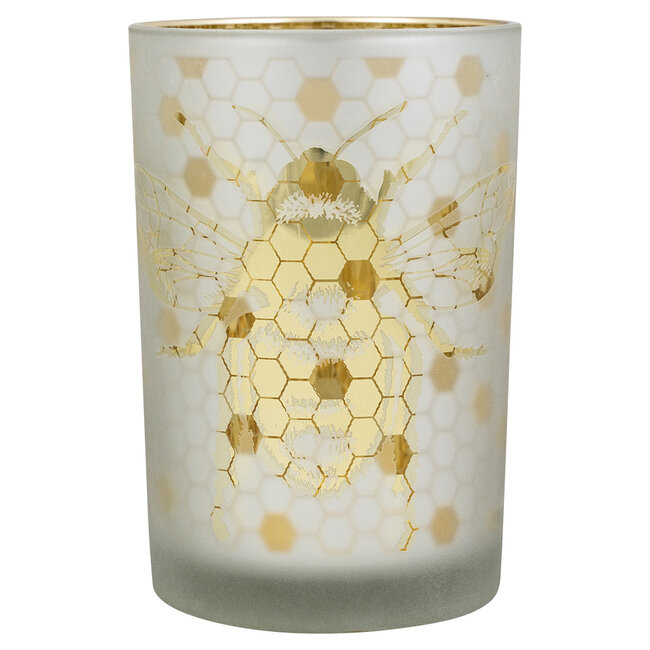 Mars & More windlicht bij goud large 18cm