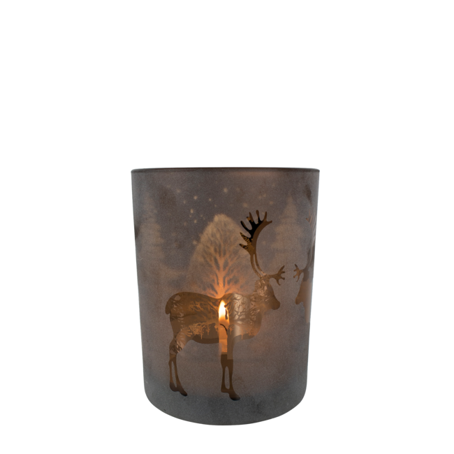 Mars & More windlicht rendier brons small 8cm
