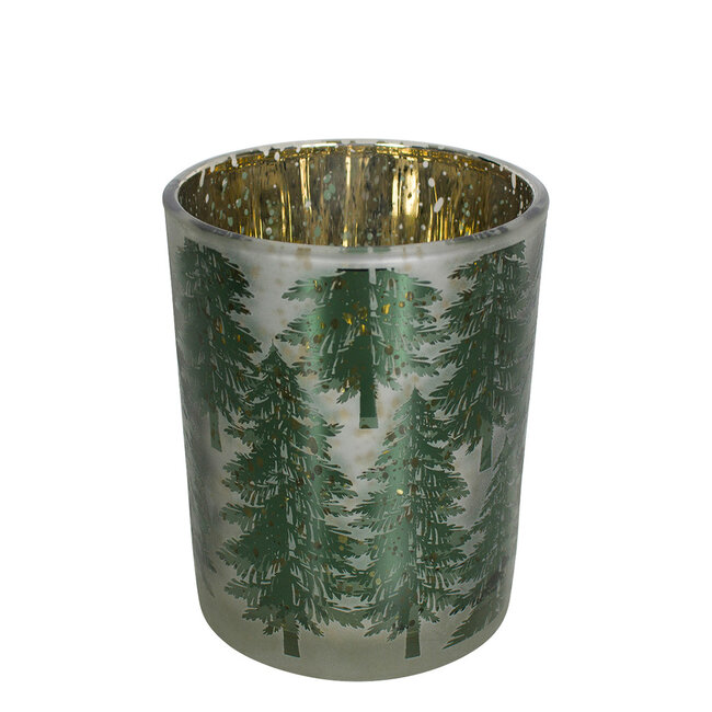 Mars & More windlicht herfst dennenboom medium 12cm*