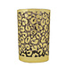 Mars & More *windlicht luipaard stippen goud large 18cm*