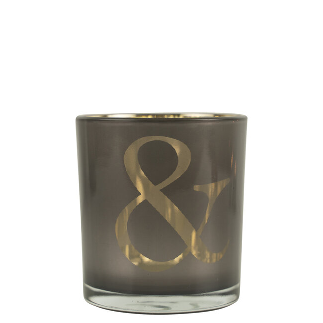 Mars & More windlicht & taupe small 8cm