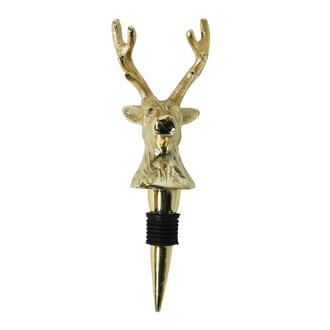 Mars & More wijnstopper hert champagne goud