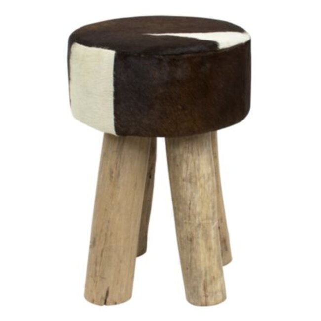 Mars & More kruk koe donker bruin rond 45cm