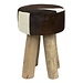 Mars & More kruk koe donker bruin rond 45cm